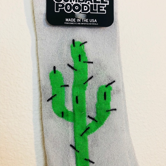 Sheer metallic cactus sock NWT - Picture 2 of 2